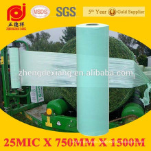 25mic 500mm 750m green silage bale wrap film